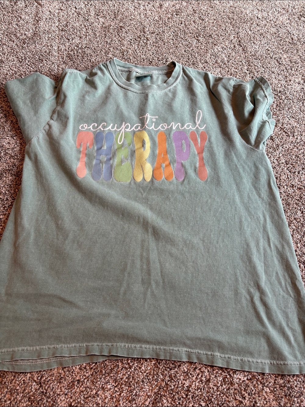 Occupational Therapy' Green Graphic Tee